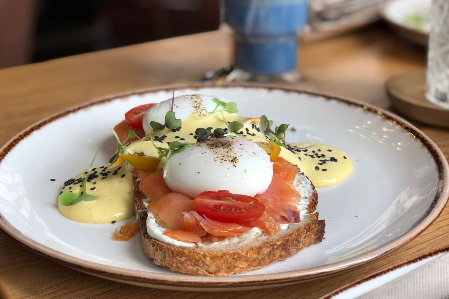 Vitamin D3 food sources: smoked salmon and eggs